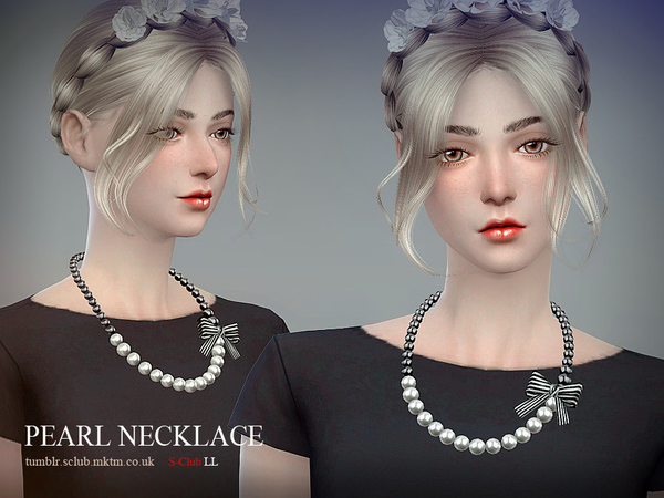 Sims 4 Necklace N04 by S Club LL at TSR