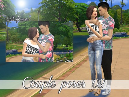 Couple poses 02 by Siciliaforever at Sims Fans