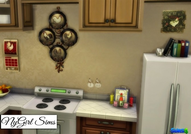Sims 4 Country Kitchen Rooster Decor at NyGirl Sims