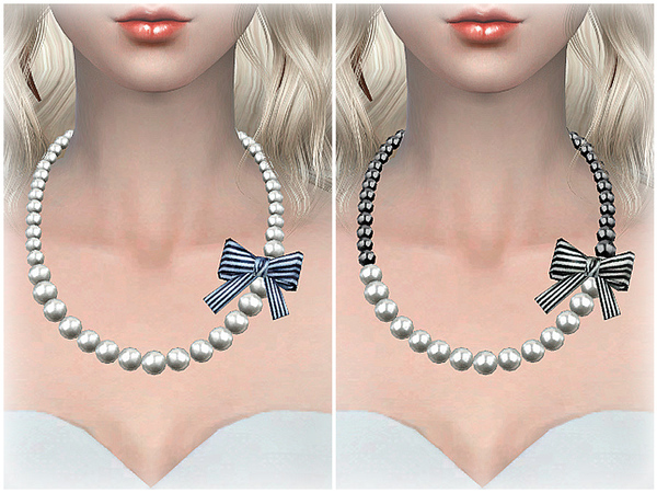 Sims 4 Necklace N04 by S Club LL at TSR
