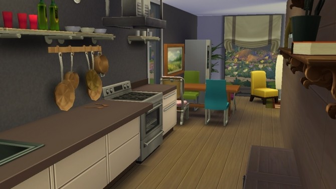 Sims 4 Modern starter house by Bunny m at Mod The Sims