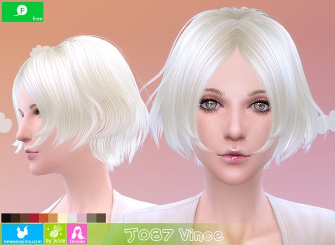 Sims 4 J087 Vince hair (FREE) at Newsea Sims 4