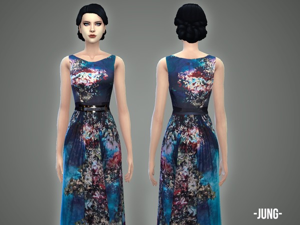 Sims 4 Jung gown by April at TSR