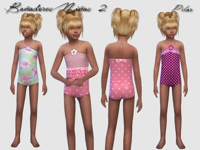 Sims 4 Swimsuits for Girls 2 by Pilar at SimControl