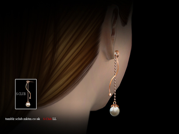 Sims 4 Earrings 04 (f) by S Club LL at TSR