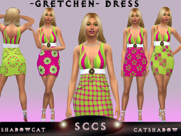 Sims 4 Gretchen Dress by Shadowcat Catshadow at TSR