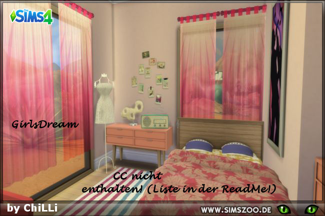 Sims 4 Girls Dream room by ChiLLi at Blacky’s Sims Zoo