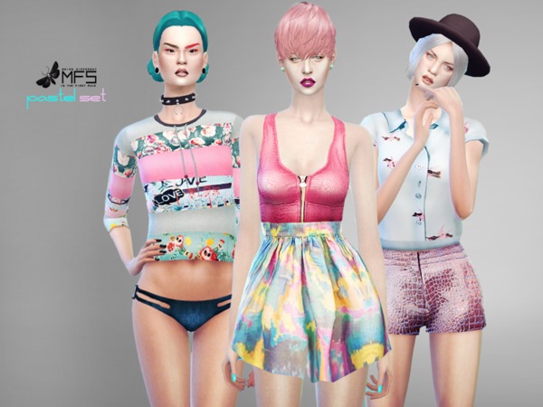 Sims 4 MFS Pastel Set by MissFortune at TSR