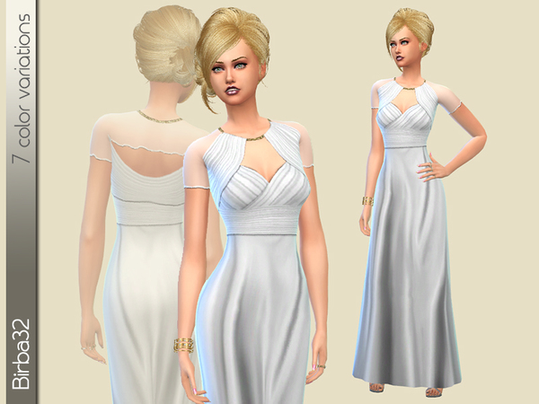 Sims 4 Pompei Dress by Birba32 at TSR