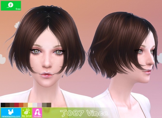 Sims 4 J087 Vince hair (FREE) at Newsea Sims 4