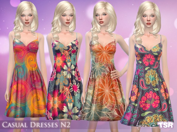 Sims 4 Casual Dresses N2 by Aveira at TSR