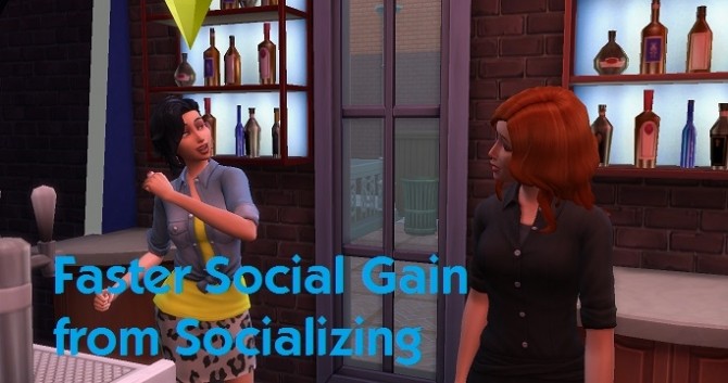 Sims 4 Faster Social Gain From Socializing by simmythesim at Mod The Sims