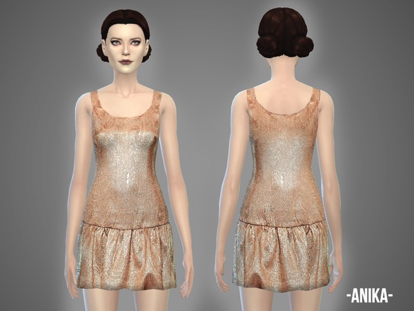 Sims 4 Anika dress by April at TSR