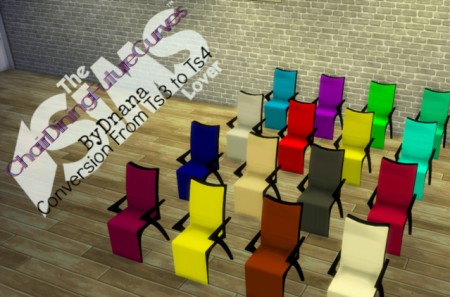 Future Curves Dining Chair by Dnana at The Sims Lover