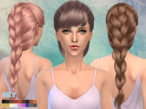 Sims 4 Hair 218 by Skysims at TSR