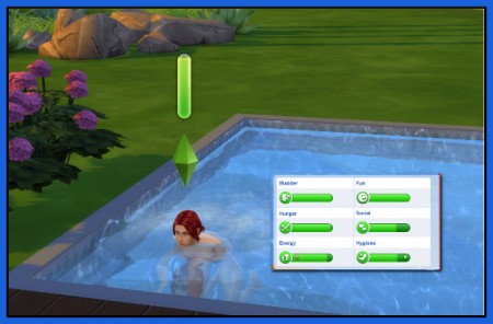 Gain Hygiene from swimming by Tanja1986 at Mod The Sims