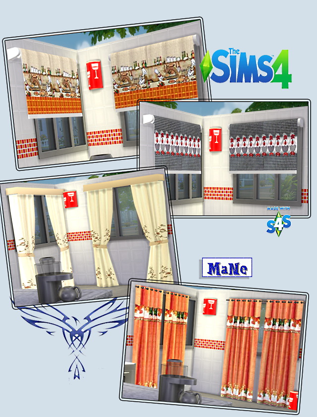 Sims 4 Curtains & Stores recolors at El Taller de Mane