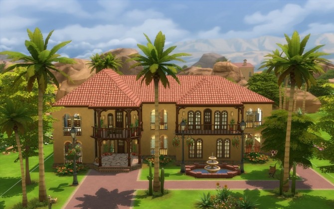 Sims 4 Arid Ridge Manor by silverwolf 6677 at Mod The Sims