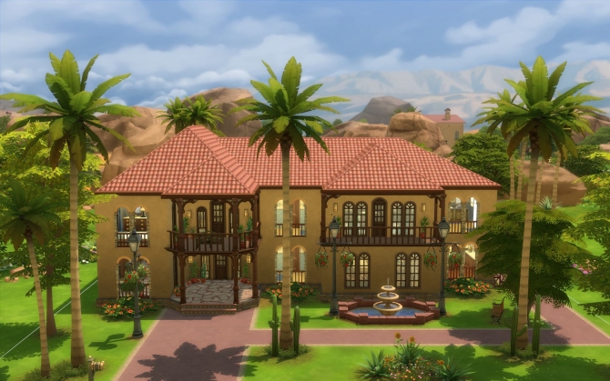 Arid Ridge Manor by silverwolf_6677 at Mod The Sims » Sims 4 Updates