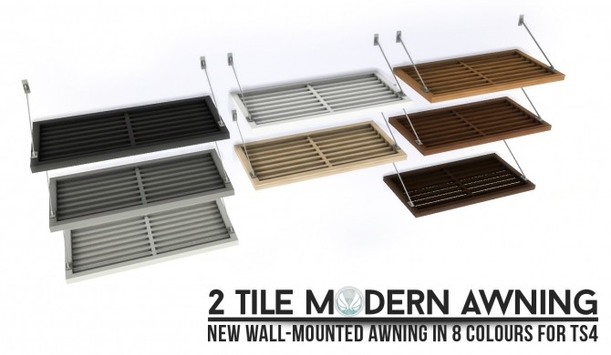 Sims 4 Peaces Place Mesh Dump: awnings and shop sign at Simsational Designs