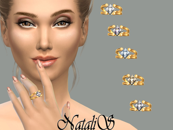 Sims 4 Gentle crystal ring by NataliS at TSR
