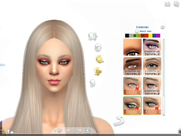 Sims 4 Gentle Baby Eyebrow by tsminh 3 at TSR