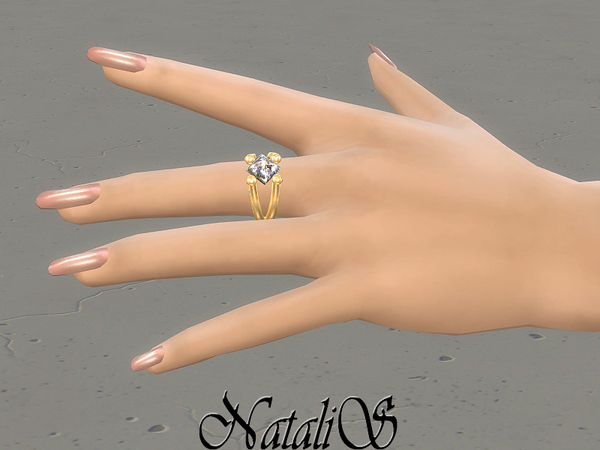 Sims 4 Gentle crystal ring by NataliS at TSR