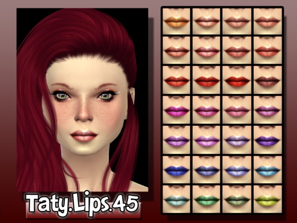 Sims 4 Lips 45 by tatygagg at TSR