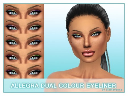Allegra Dual Colour Eyeliner by alainavesna at TSR
