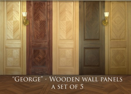 5 Classical Wooden Panels by marli_juissi at Mod The Sims