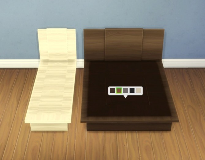 Sims 4 Emi/Uto Bed Frames by plasticbox at Mod The Sims