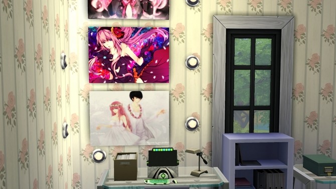 Sims 4 Megurin Luka Wall Poster/Painting by Czarina27 at Mod The Sims