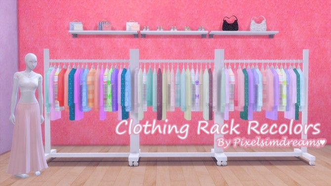 Sims 4 Clothing Rack Recolors at Pixelsimdreams