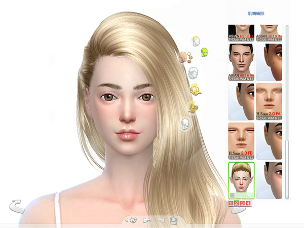 Sims 4 HS Snow Elf skintones (F) 1.0 by S Club at TSR