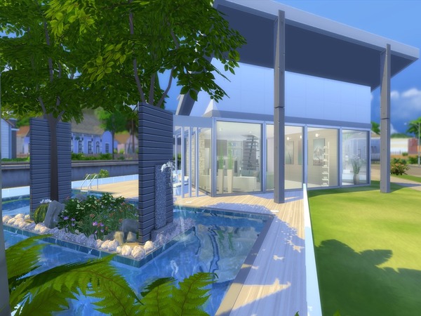 Sims 4 Summer Breeze modern house by Suzz86 at TSR