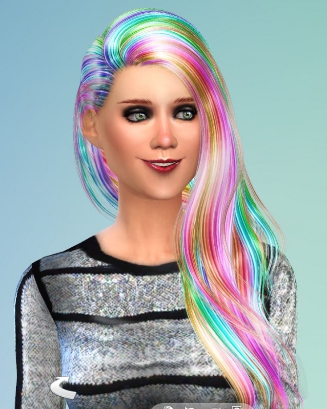 Sims 4 28 Recolors for Alessos Anchor Hair by Pinkstorm25 at Mod The Sims