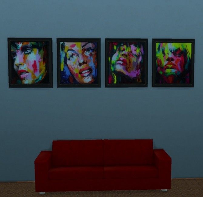 Sims 4 Hey Gorgeous paintings by mojo007 at Mod The Sims