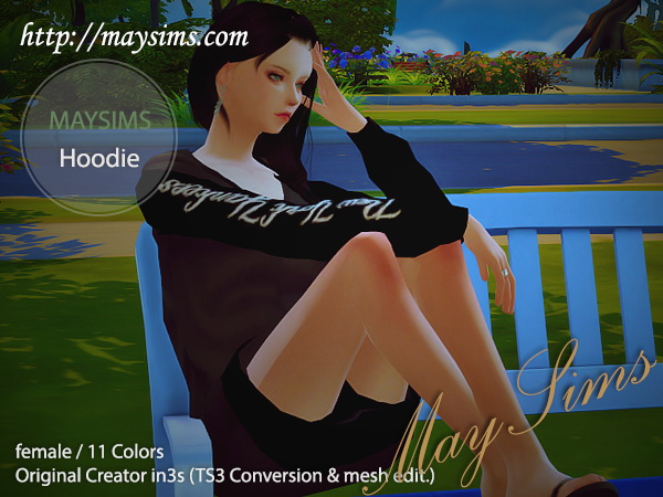 Sims 4 Hoodie (in3s) at May Sims