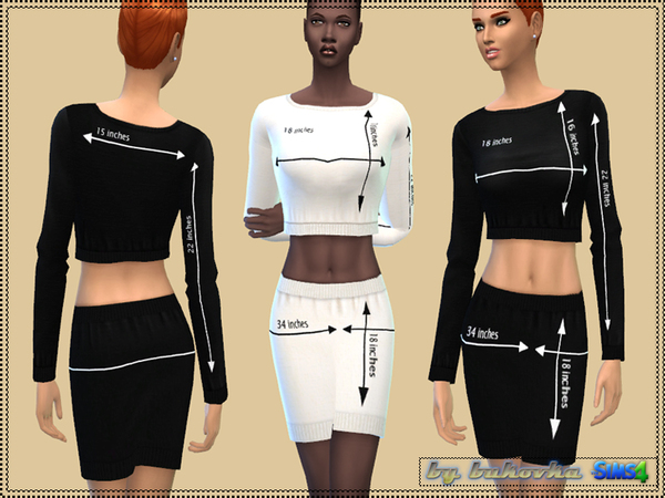 Sims 4 Set Fashion Size by bukovka at TSR