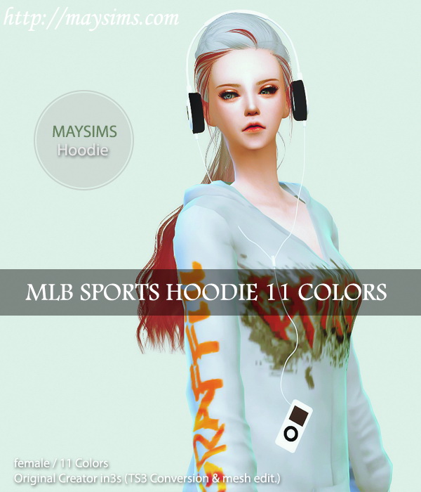 Sims 4 Hoodie (in3s) at May Sims