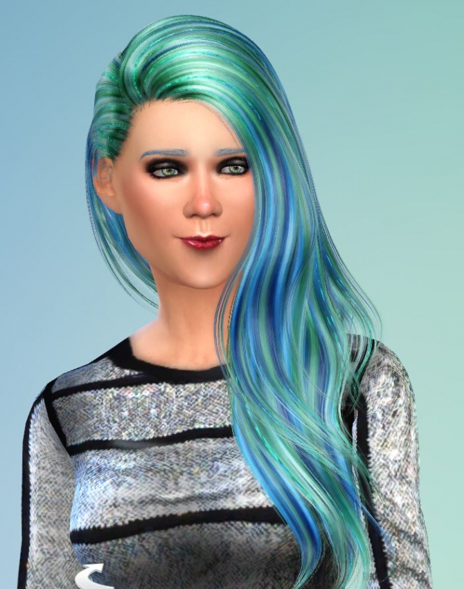 28 Recolors for Alesso's Anchor Hair by Pinkstorm25 at Mod The Sims ...