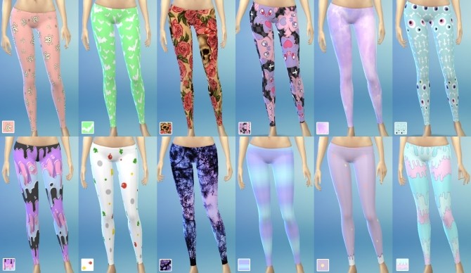 Sims 4 Luscious Leggings Random 12 Pack by LordBlumiere at Mod The Sims