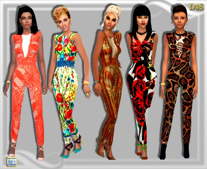 LaLook Jumpsuits at Dreaming 4 Sims » Sims 4 Updates