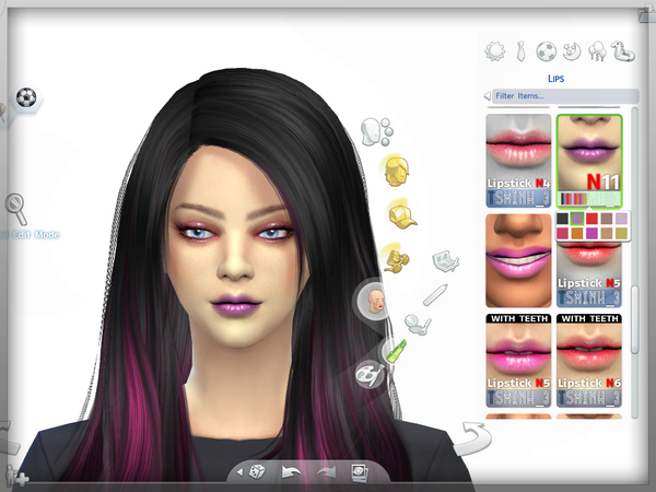 Sims 4 Metal Lips Gloss B by tsminh 3 at TSR