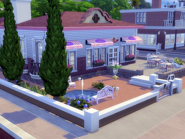 Sims 4 Rosaline Bakery by yvonnee at TSR