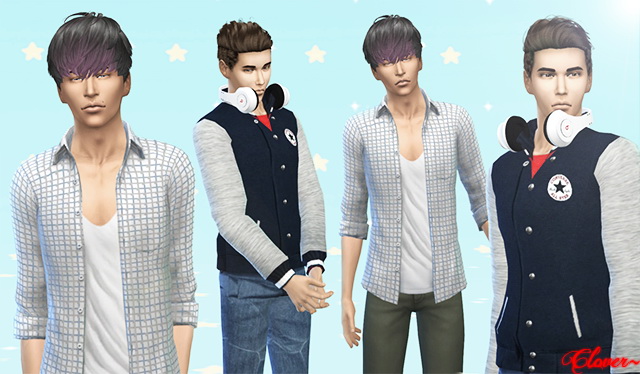 Sims 4 Male Model set1 CAS Pose LazyTrait by Clover at The Sims Lover
