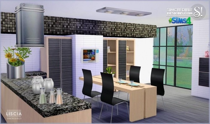 Sims 4 Liscia kitchen at SIMcredible! Designs 4