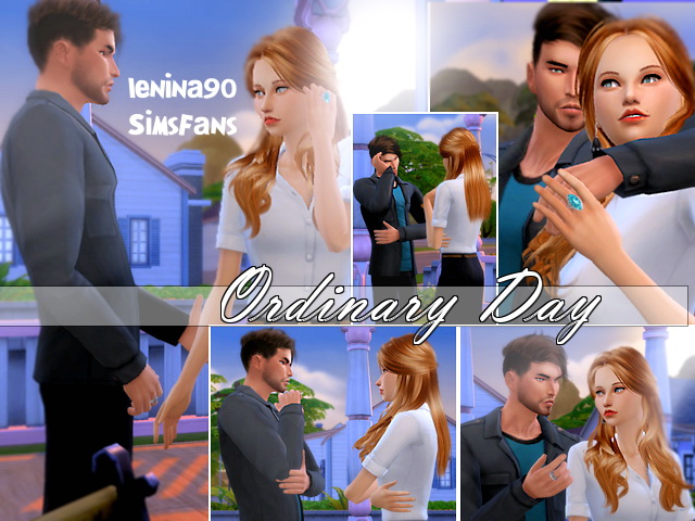 Sims 4 Ordinary Day posepack by lenina 90 at Sims Fans