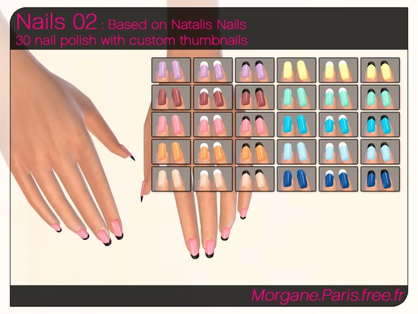 Sims 4 Nails 02 by MorganeParis at TSR