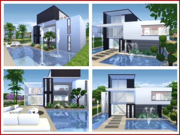Sims 4 Cadmium Modern house by chemy at TSR